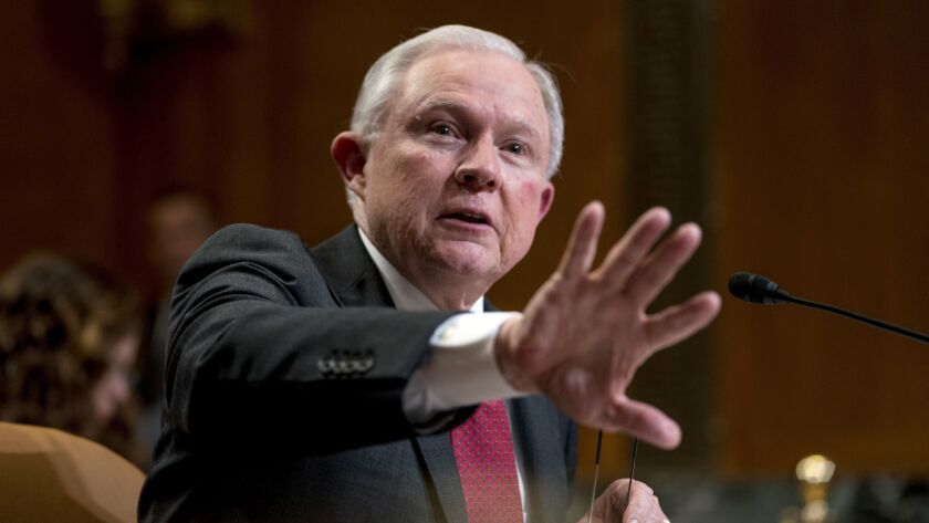 Atty. Gen. Jeff Sessions refused Thursday to defend the Affordable Care Act in court.