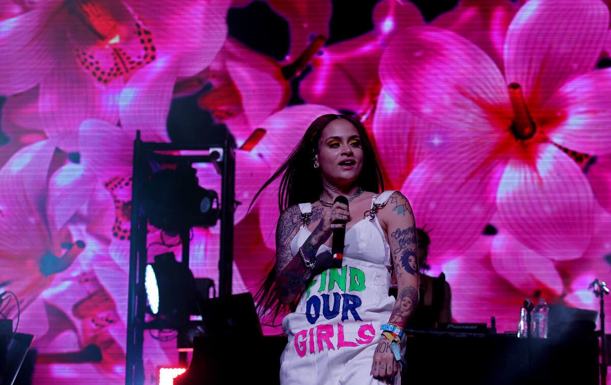 INDIO, CALIF. - APRIL 16, 2017. Kehlani performs oin the Mojave Stages on day three of the Coachella Music and Arts Festival in Indio on Sunday, April 16, 2017. (Luis Sinco/Los Angeles Times)
