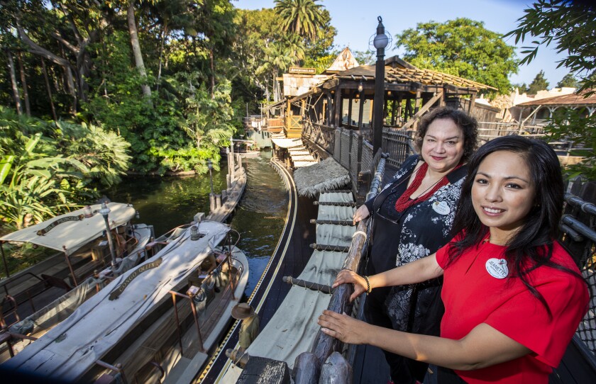 Jeanette Lomboy and Susana Tubert at the Jungle Cruise