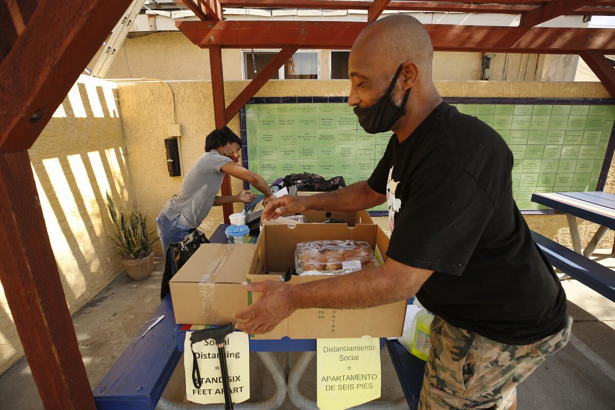 Food bank at St. Margaret's Center in Lennox