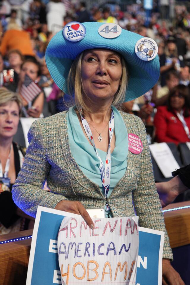 Attending her first national political convention this week was Juliet Minassian, who said she was the sole Armenian-American in the California delegation.