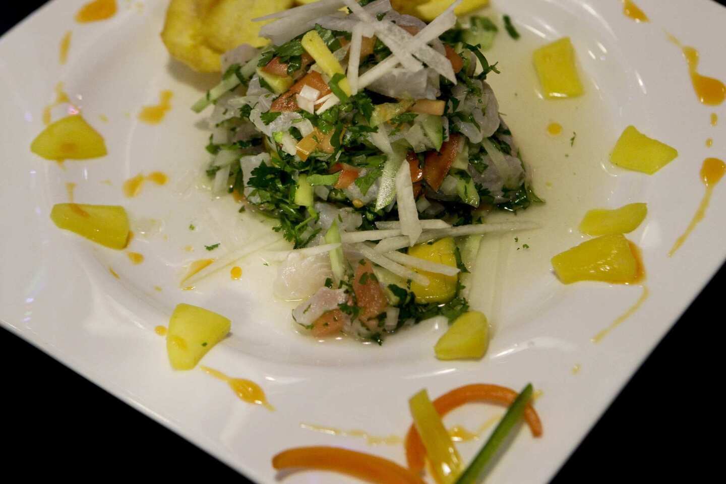 Peruvian ceviche is among the fresh dishes that showcase Gonzalez's experience.