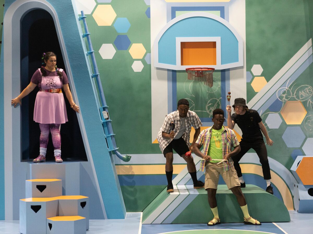 A scene from La Jolla Playhouse's 2021 POP Tour show "Pick Me Last."