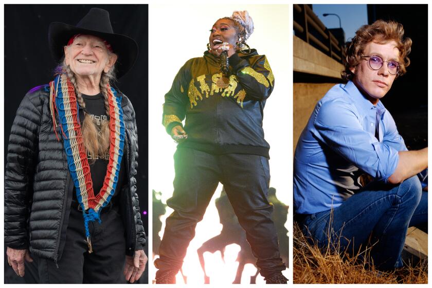 A triptych of Willie Nelson, Missy Elliot and Warren Zevon.