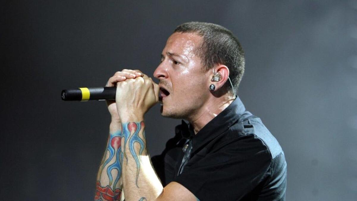 Chester Bennington, shown in 2007, will be honored with a public memorial in Los Angeles, his Linkin Park bandmates announced.