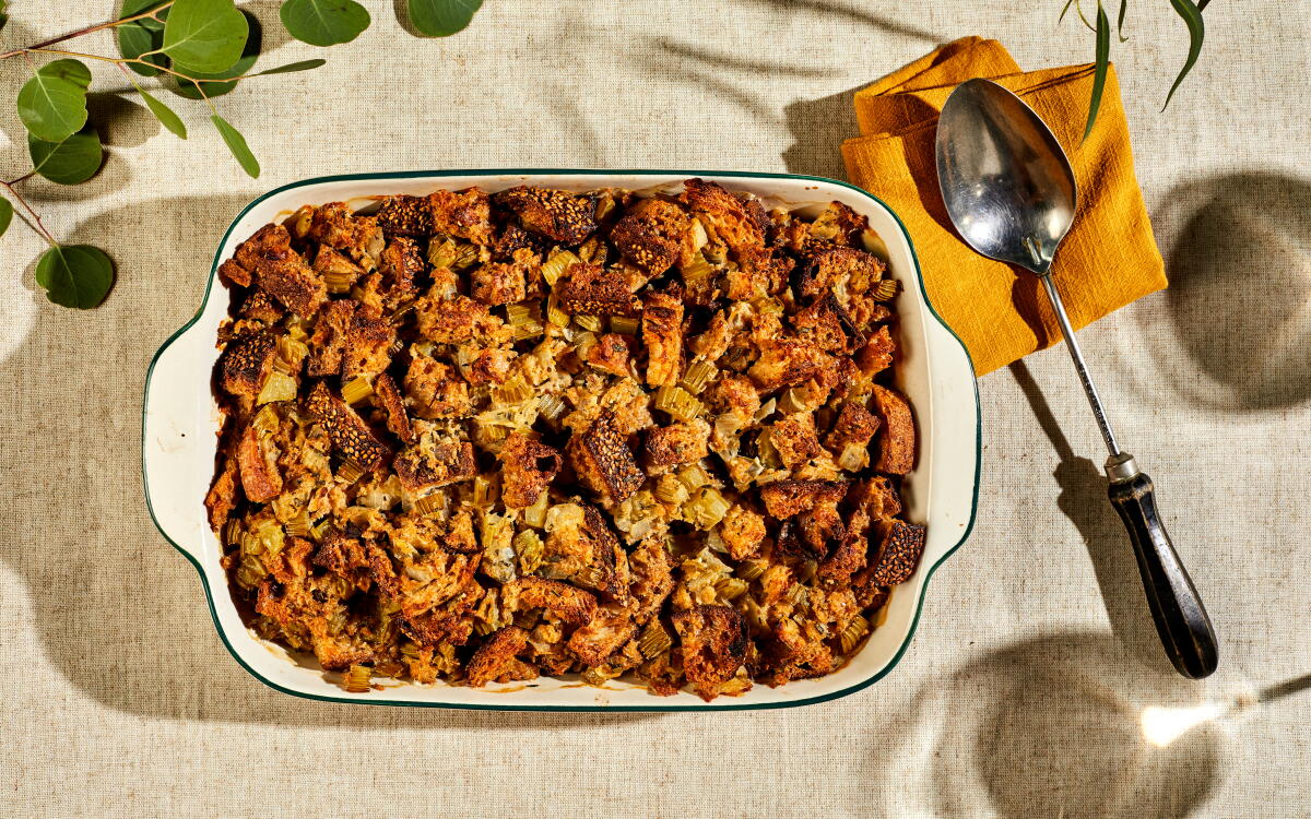 Sourdough and Herb Stuffing Recipe - Los Angeles Times