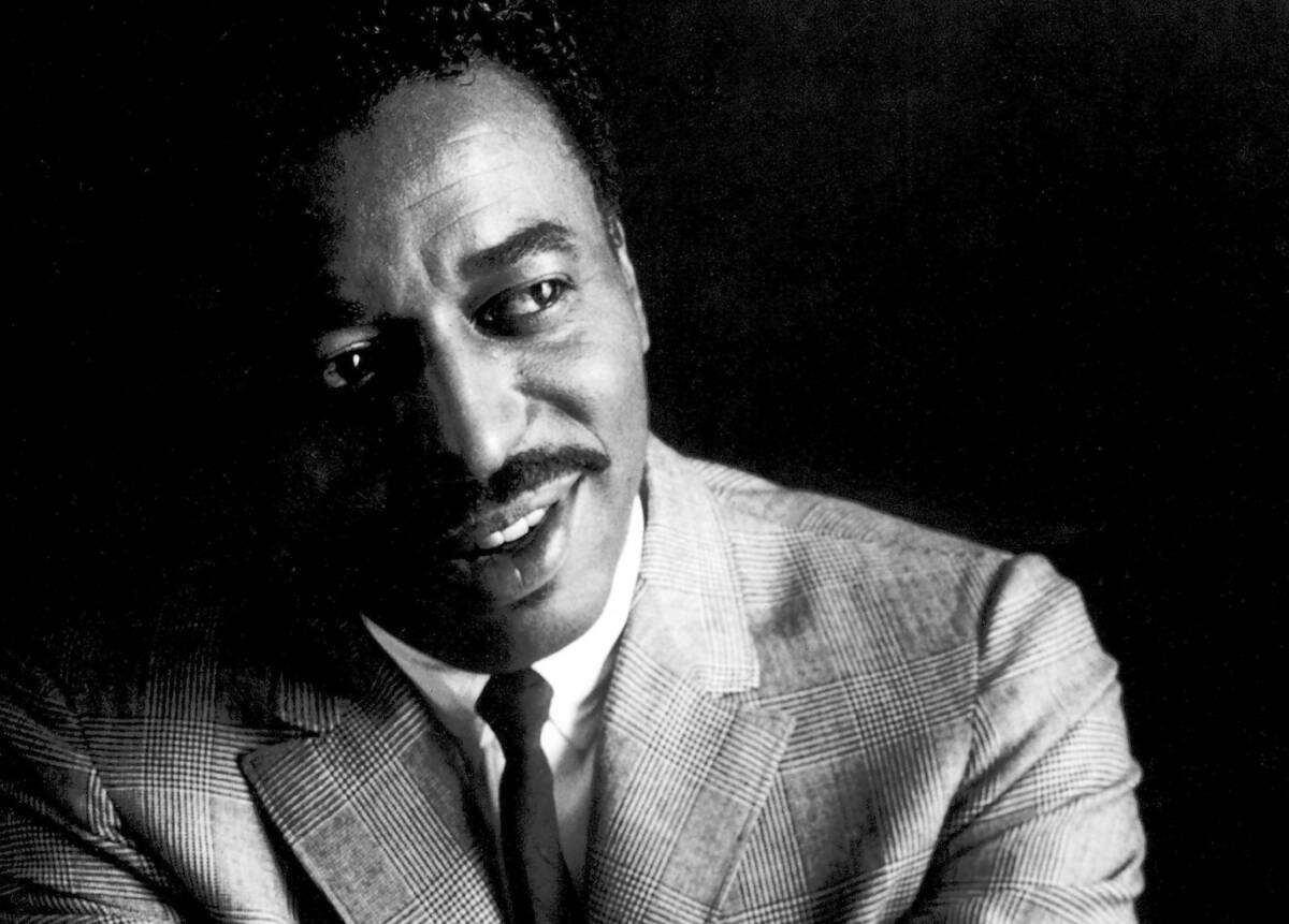 Jazz drummer Chico Hamilton in L.A. in 1958. Hamilton started his career while a student at Jefferson High, where he played with future jazz greats Buddy Collette, Charles Mingus and Dexter Gordon.