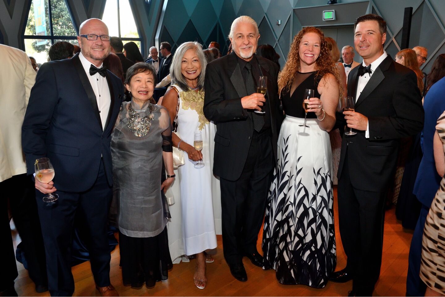 Darin Dietz, Lilly Cheng, Evelyn and Bill Lamden and Lindsey and Stephen Gamp