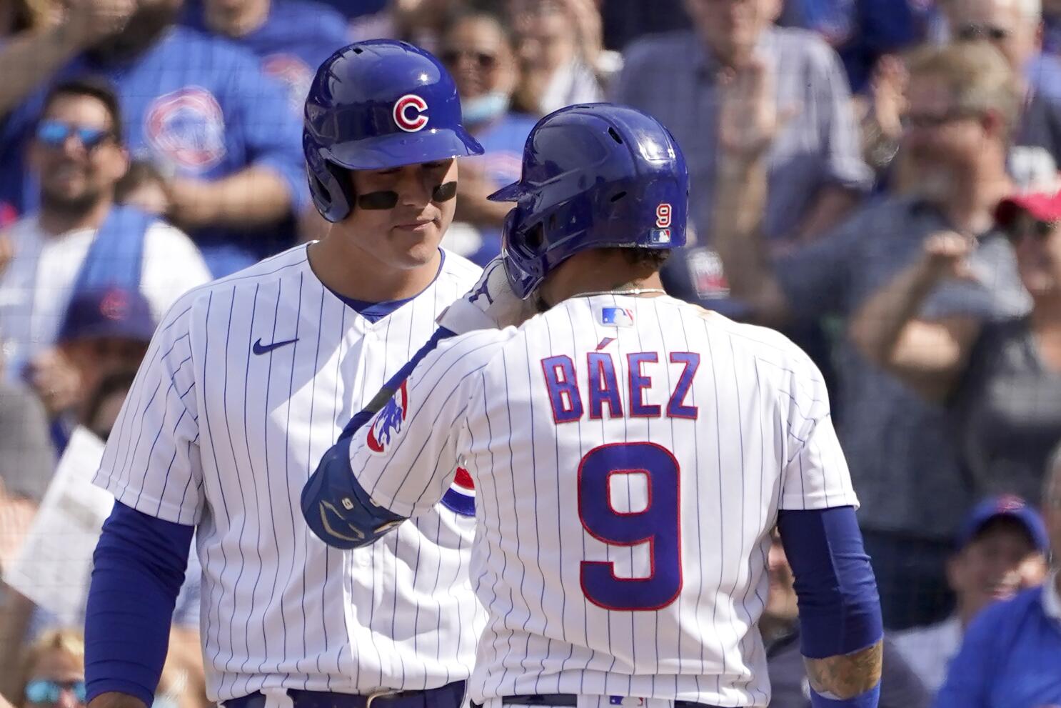 Baez, Rizzo lead surging Cubs past Padres 6-1