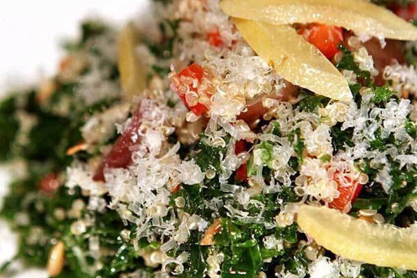 Kale and quinoa salad.