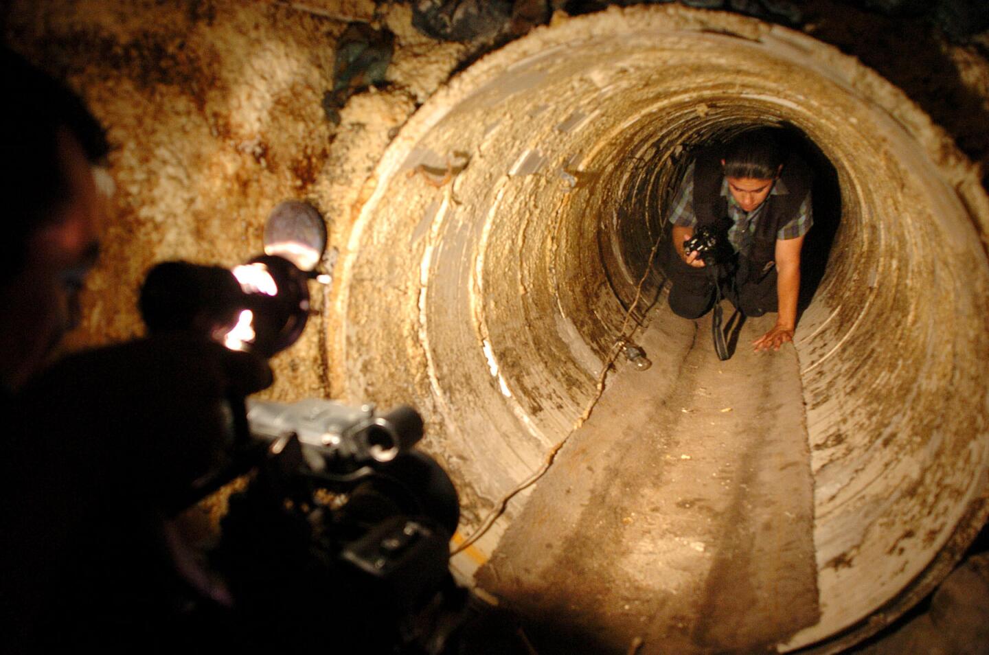 Tunnels used by the Mexican drug cartels