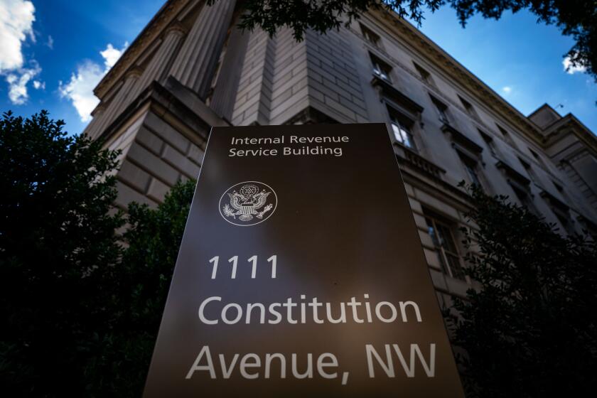 WASHINGTON, DC - AUGUST 18: The Internal Revenue Service (IRS) building on Thursday, Aug. 18, 2022 in Washington, DC. (Kent Nishimura / Los Angeles Times)