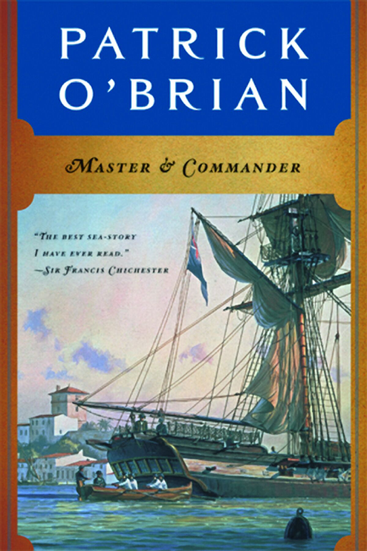 A book jacket for Patrick O'Brian's "Master and Commander." 