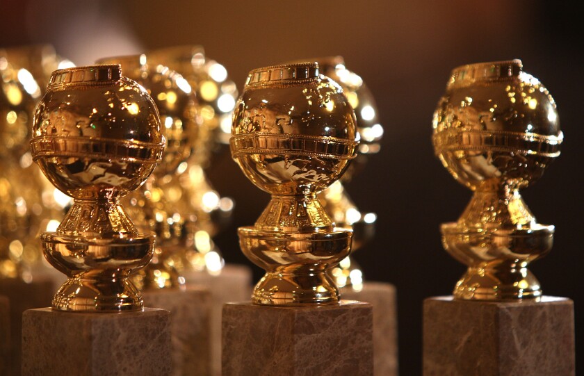 Golden Globe statuettes 