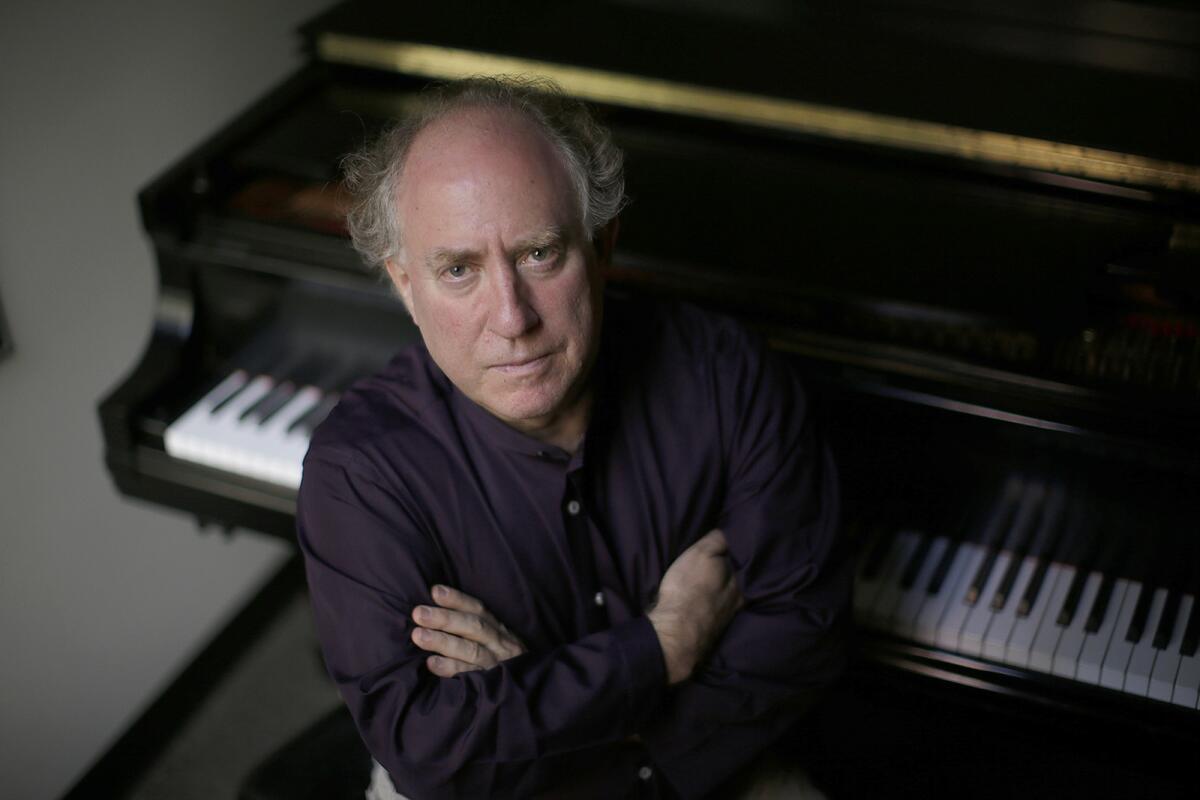 Pianist Jeffrey Kahane performs at the Colburn School’s Zipper Hall on Tuesday.