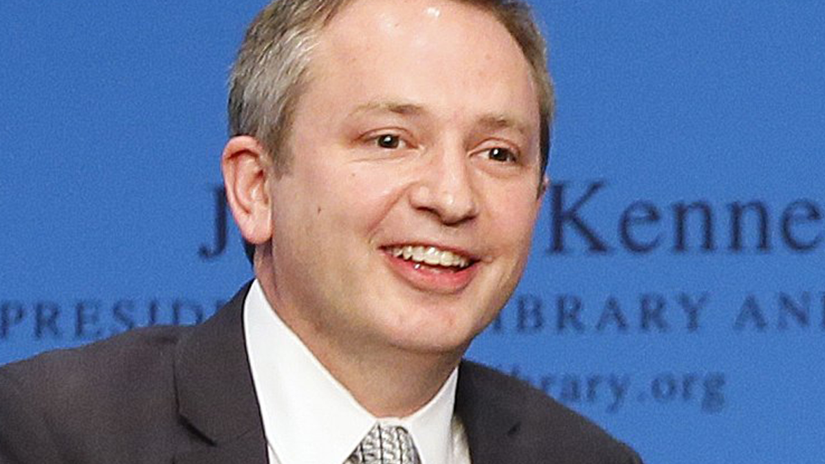 Harvard Law Professor David Barron at a forum at the John F. Kennedy Library in Boston.