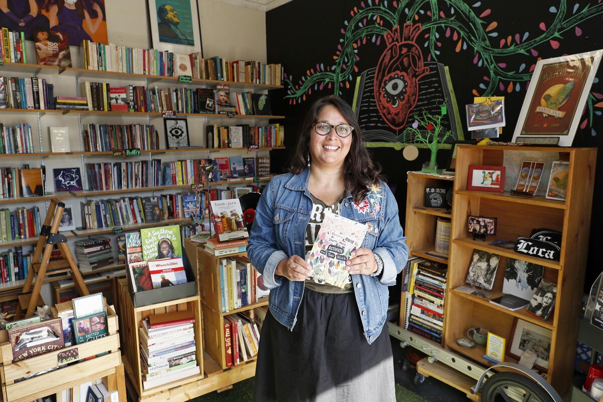 Sarah Rafael Garcia, founder and curator of LibroMobile, a literary project in Santa Ana.