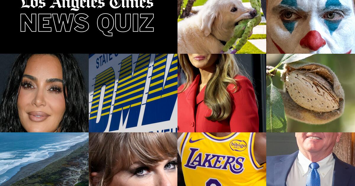 Los Angeles Times News Cuestionario del 11 de octubre de 2024: Memorias de Melania Trump, patrimonio neto de Taylor Swift