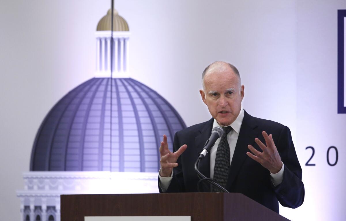 Gov. Jerry Brown in May.