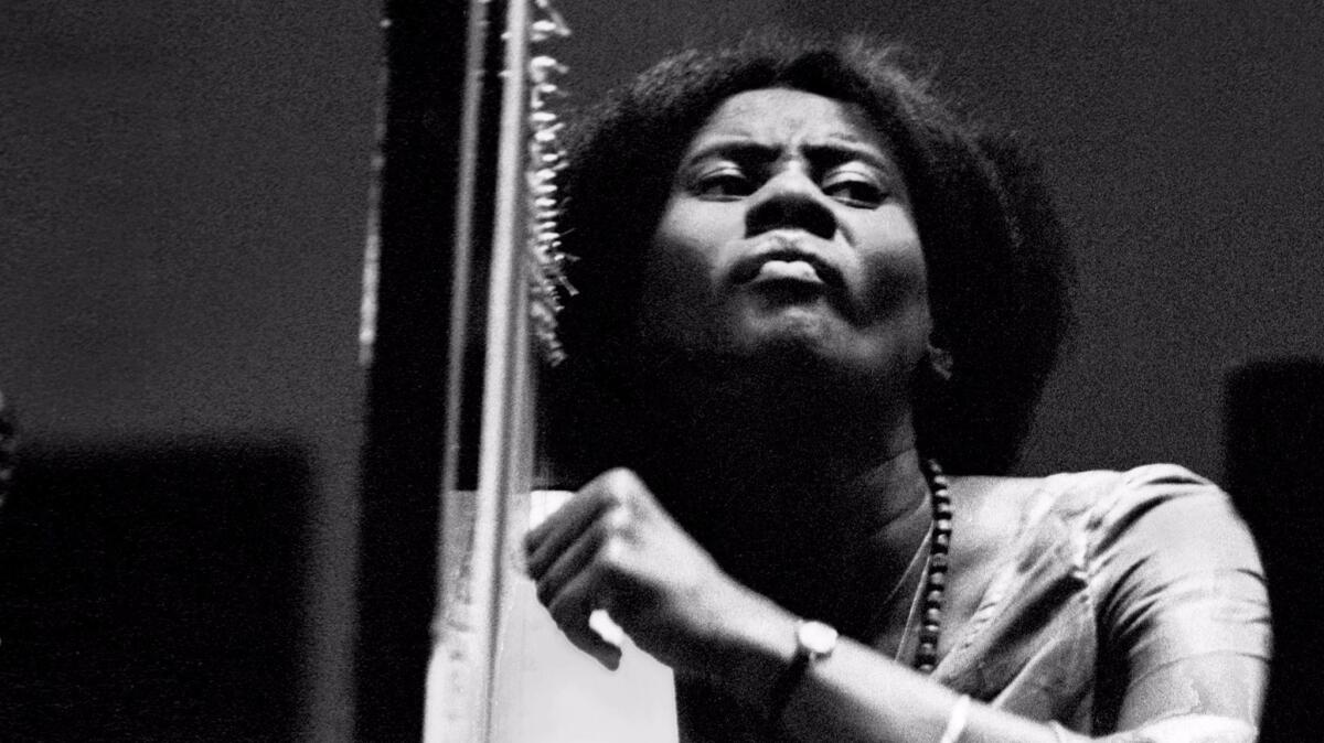 Musician Alice Coltrane is shown performing in Nashville in 1971. The meditation music that she made in the 1980s and '90s is the subject of a new collection issued by Luaka Bop, which will be celebrated as part of the Red Bull Music Academy Festival.