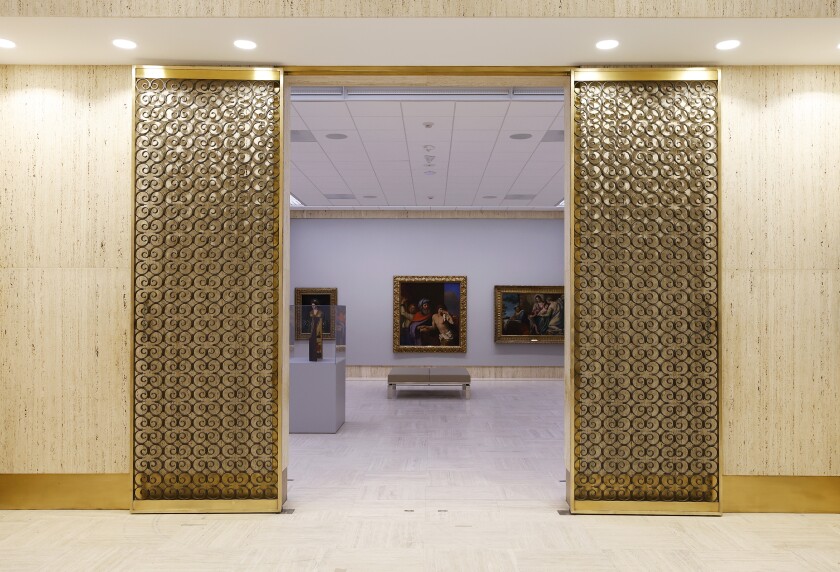 Las puertas de nuevo diseño se abren a una exhibición en el renovado Museo Timken, que reabrirá después del cierre.