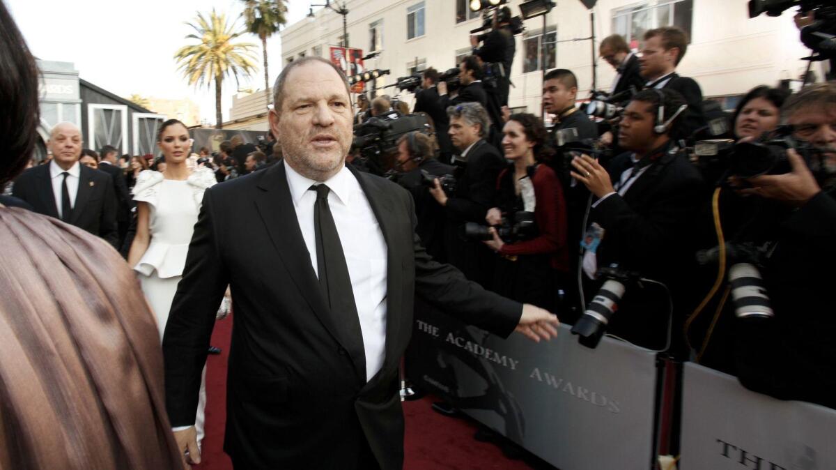 Harvey Weinstein arrives at the 84th Academy Awards in 2012.