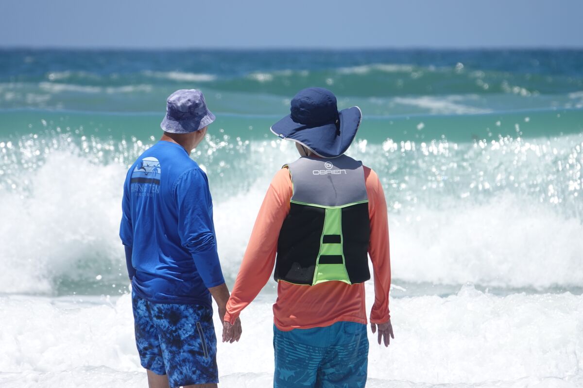 Beware of the strong rip currents at San Diego County beaches.