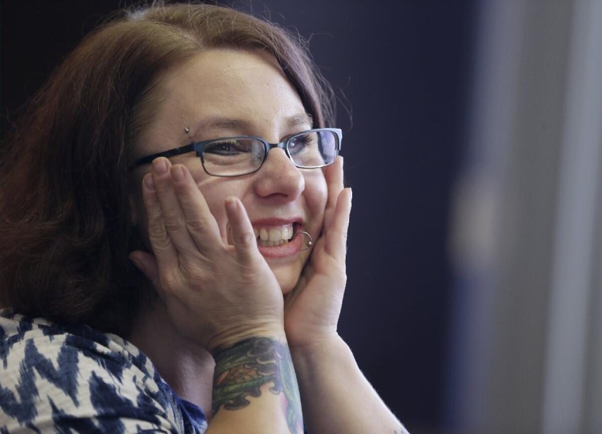 Michelle Knight during an interview in Cleveland.