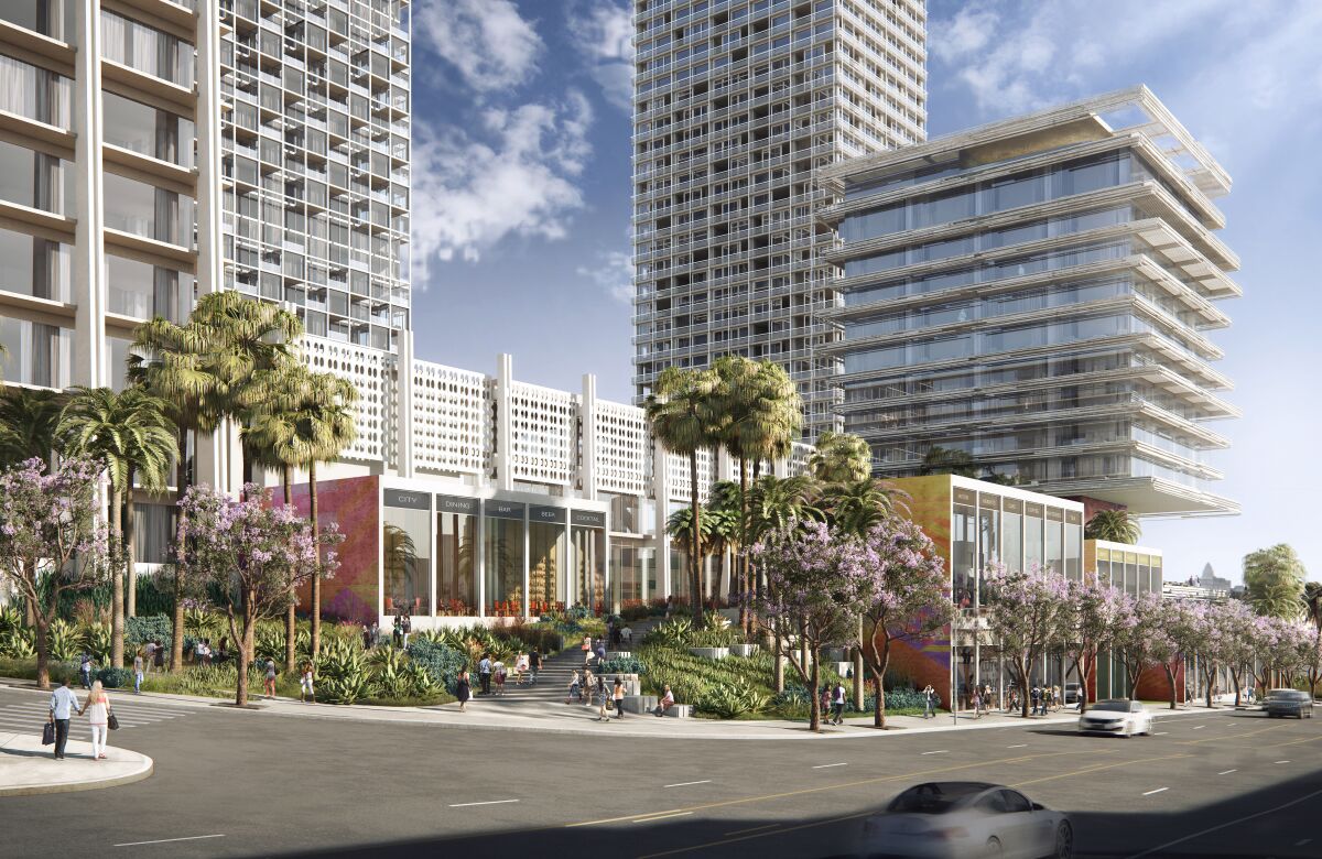 A rendering of the 1111 Sunset Blvd. project