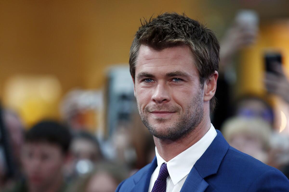 Chris Hemsworth arrives at the European premiere of "Avengers: Age of Ultron" in London on April 21.
