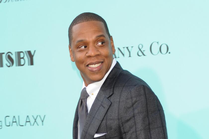 Jay-Z at "The Great Gatsby" world premiere at Avery Fisher Hall in New York.
