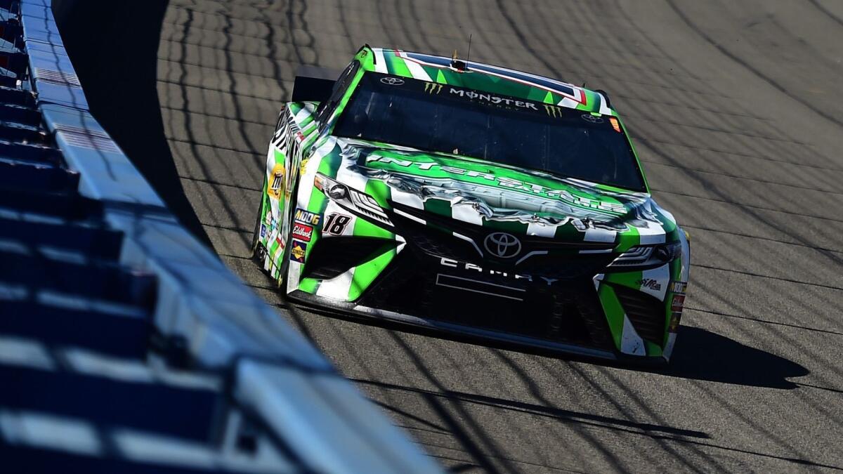 Kyle Busch took another win Sunday at Auto Club Speedway in Fontana.