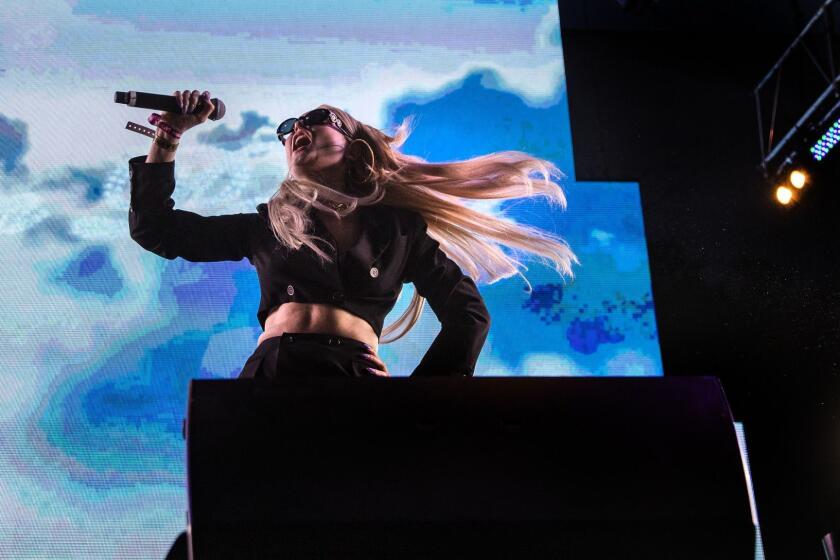 WEST HOLLYWOOD, CA - JUNE 9, 2018: Kim Petras performs during the L.A Pride music festival on June 9, 2018 in West Hollywood, California.(Gina Ferazzi/Los AngelesTimes)