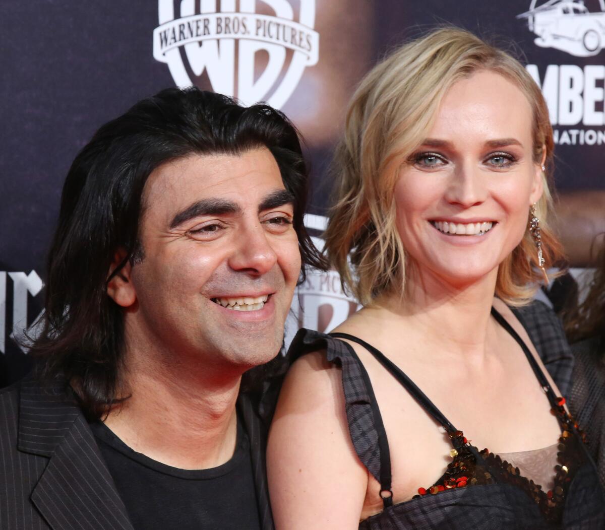 Director Fatih Akin and actress Diane Kruger at the "In the Fade" premiere in Hamburg, Germany, last month.