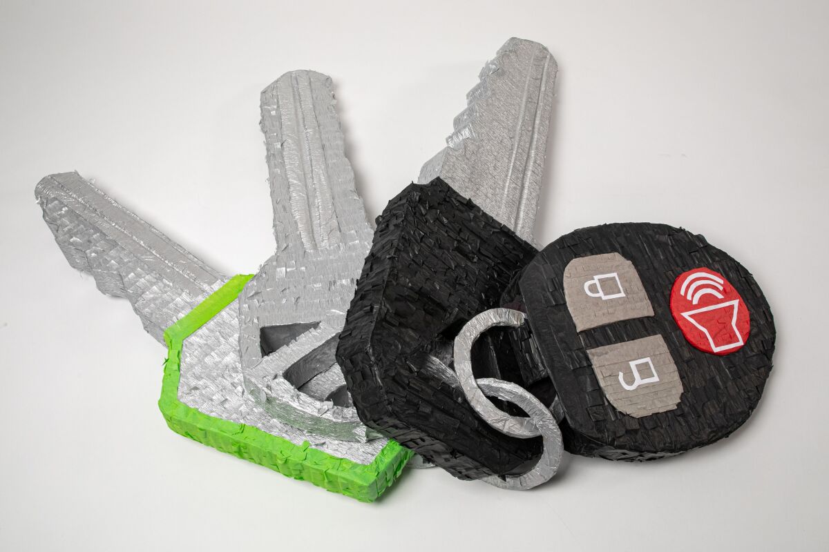 "Text Me When You Get Home: Keys" (2022) by Diana Benavidez