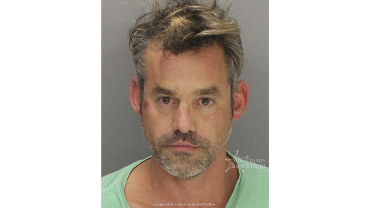 Nicholas Brendon's booking photo, taken Friday after his arrest in Boise, Idaho, is shown.