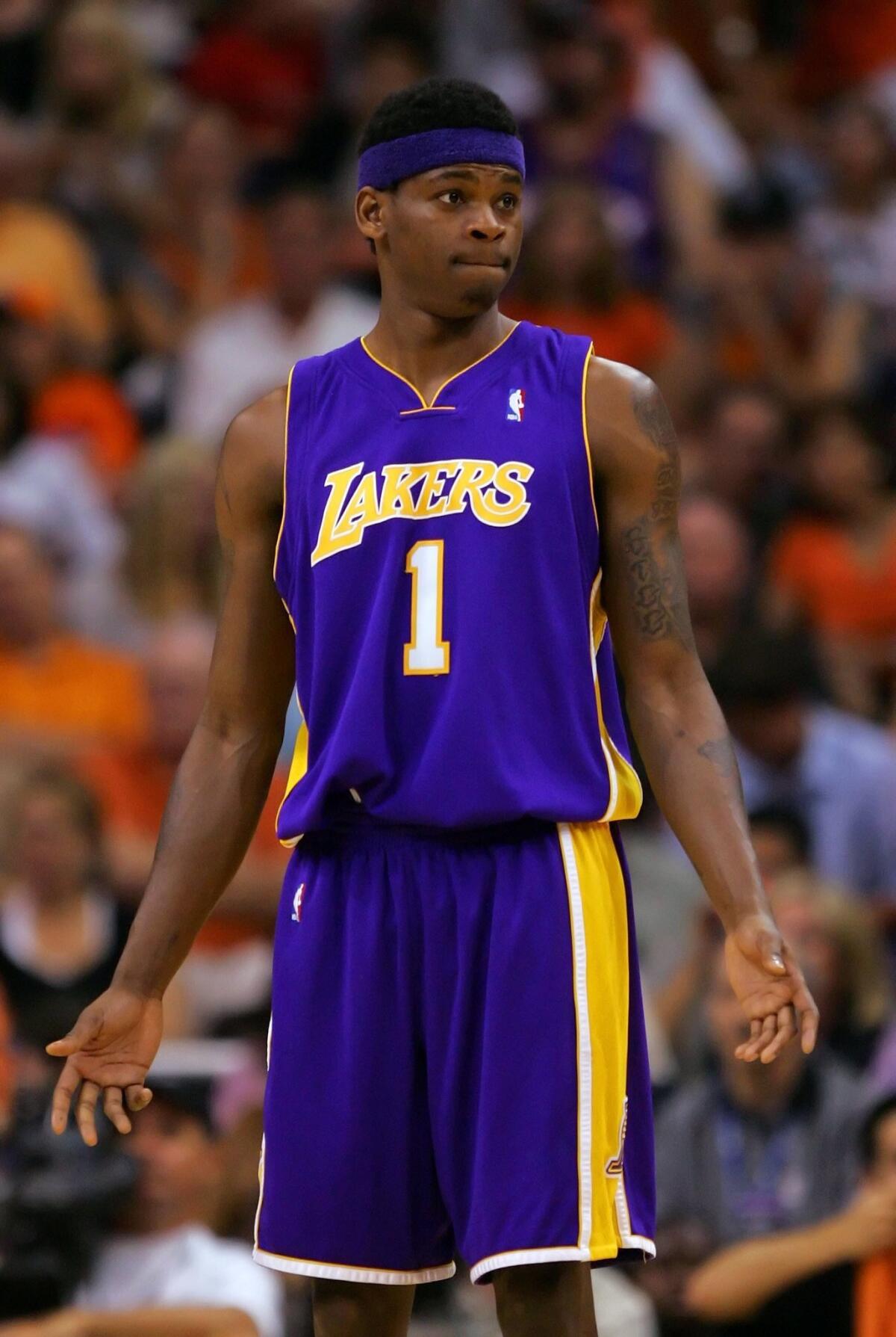 Former Laker Smush Parker plays against the Phoenix Suns in Game 5 of the Western Conference guarterfinals on May 2, 2007.