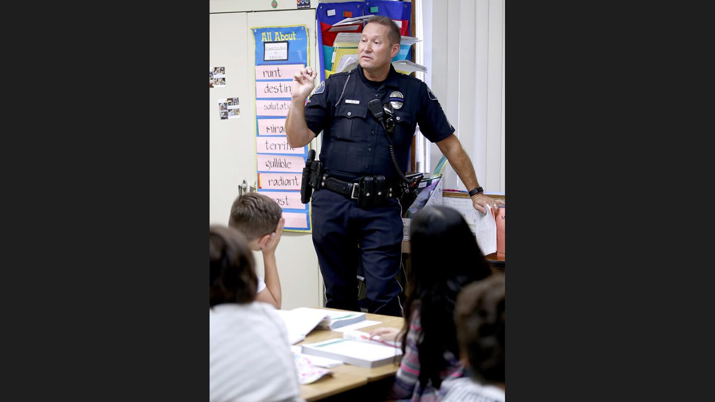 Photo Gallery: Cops for Kids brings Halloween treats and safety tips to Verdugo Woodlands Elementary School