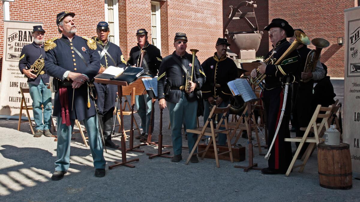 The Band of the California Battalion re-creates Civil War-era music. Join the band for a free concert in Long Beach on Sunday.