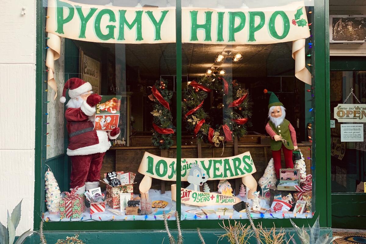Pygmy Hippo Shoppe in the Fairfax district offers handmade gifts, books, and decor from around the world.
