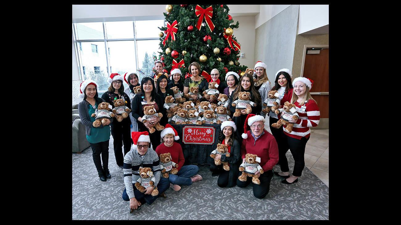 Photo Gallery: Adventist Health Glendale and Bloomingdale's Glendale partner to give stuffed bears to patients