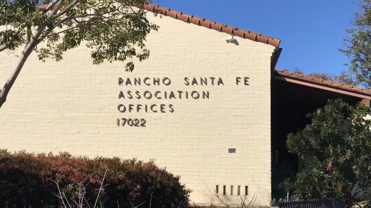 The Rancho Santa Fe Association administration building.
