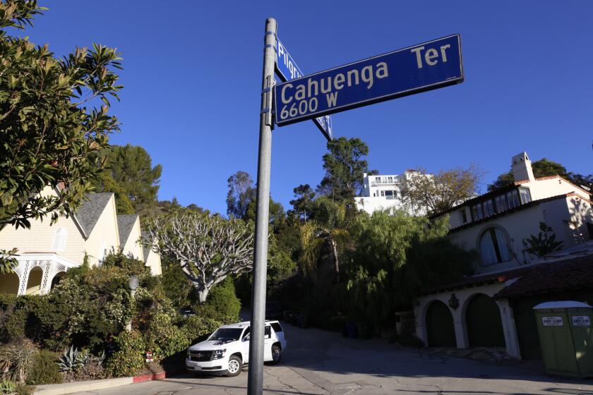 Actress Pauley Perrette said she was attacked on the street by a transient near her home in the Hollywood Hills, near the intersection of Cahuenga and Pilgrimage terraces.