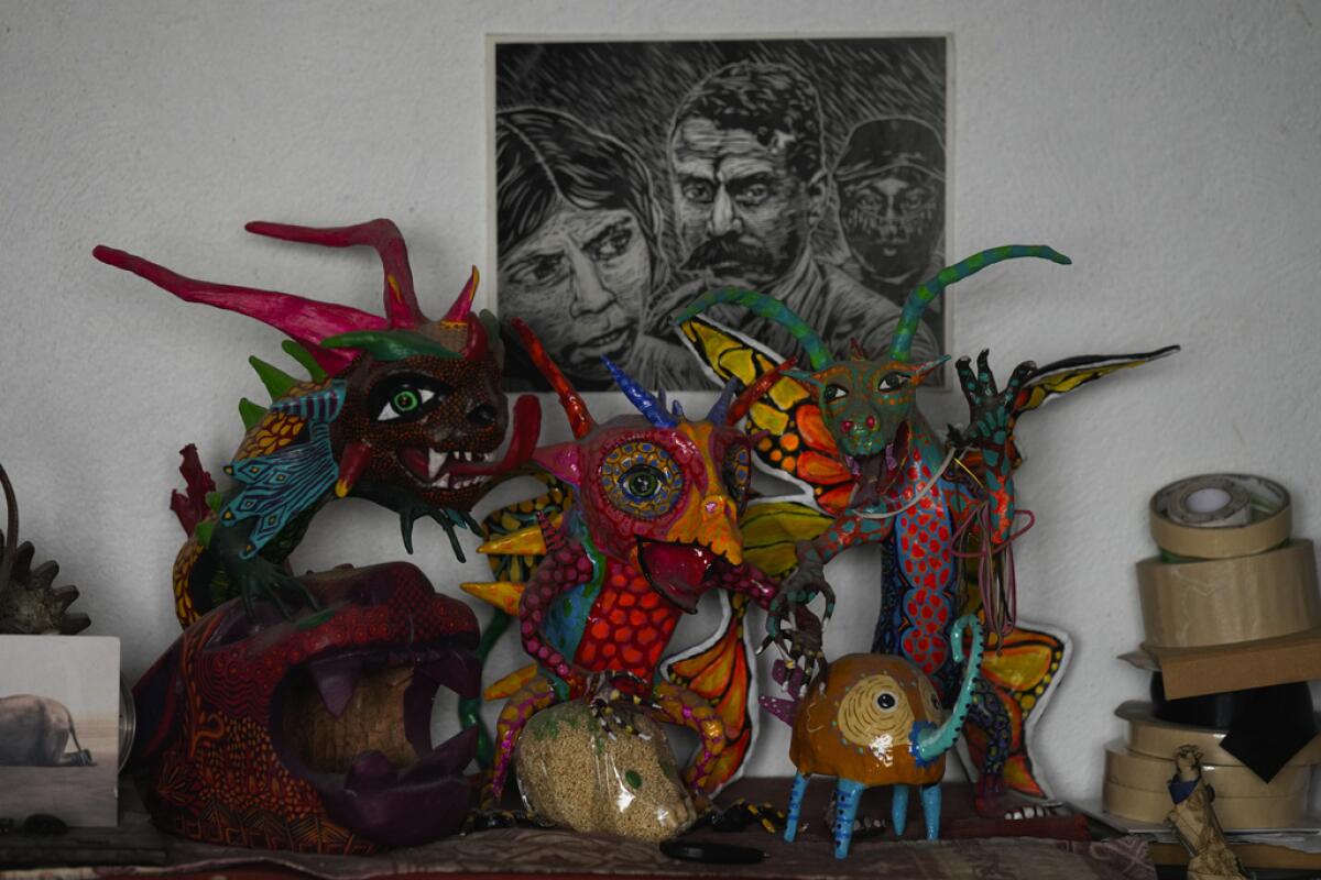 Alebrijes creados por el artista mexicano 