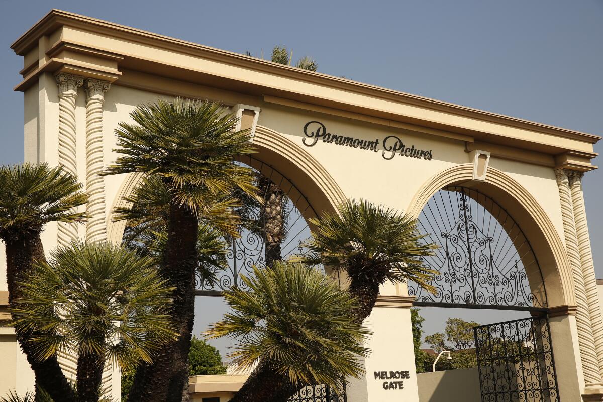 The Melrose Gate of Paramount Pictures Studio located at 5555 Melrose Ave in Hollywood.
