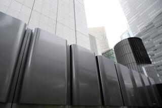 The Bloom Energy Server stands outside the Tokyo Shiodome Building Photographer: Kiyoshi Ota / Bloomberg