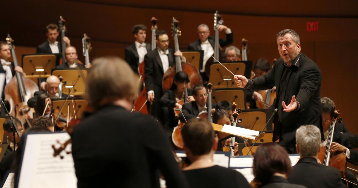 Composer Thomas Adès conducts the Los Angeles Philharmonic at Walt Disney Concert Hall.