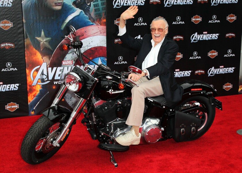 Stan Lee attends the premiere of Marvel Studios' "Marvel's The Avengers" at the El Capitan Theatre on April 11, 2012.