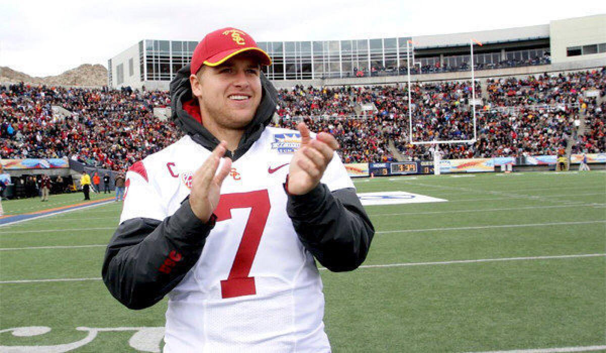 USC quarterback Matt Barkley has signed with CAA Sports ahead of the NFL Combine and 2013 NFL Draft.