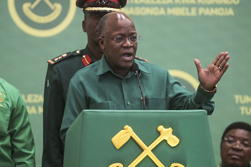 President John Magufuli accused people who had been vaccinated overseas of bringing the virus back into Tanzania.